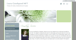 Desktop Screenshot of lauragoodspeedtherapy.com